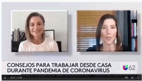 Entrevista de Silvina à Univision